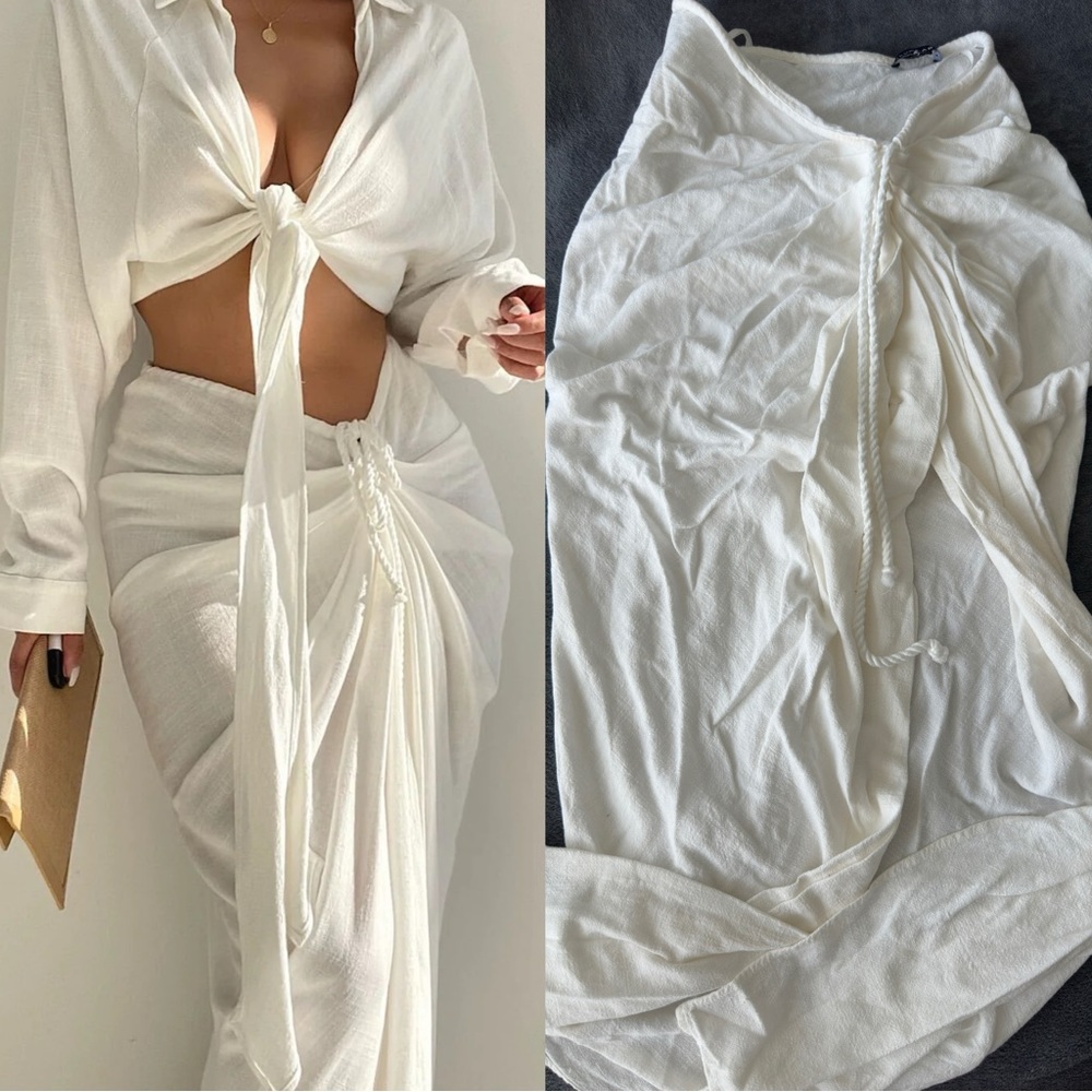 Elegant White Women's Skirt
